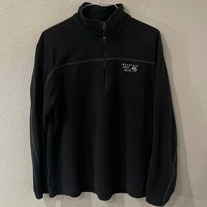 Mountain Hardwear Men's Zip-Up Black fleece Sweater